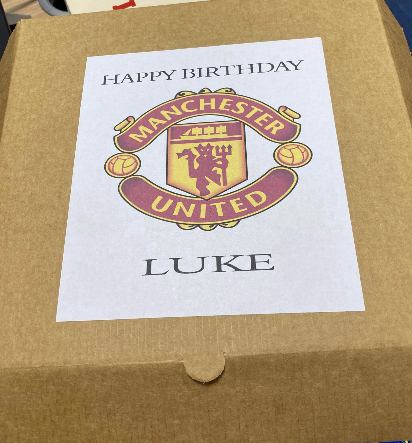 Man U Themed Birthday box